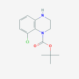 molecular formula C13H17ClN2O2 B11853113 tert-Butyl 8-chloro-3,4-dihydroquinoxaline-1(2H)-carboxylate 