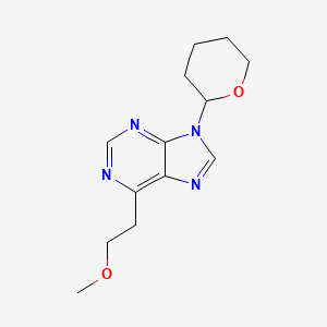 molecular formula C13H18N4O2 B11853119 6-(2-Methoxyethyl)-9-(oxan-2-yl)-9H-purine CAS No. 920503-19-1