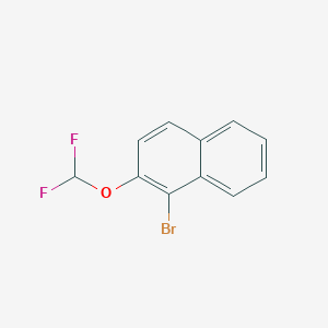 molecular formula C11H7BrF2O B11853180 1-Bromo-2-(difluoromethoxy)naphthalene 