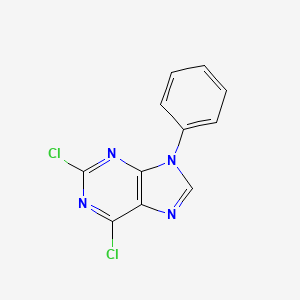 molecular formula C11H6Cl2N4 B11853220 2,6-Dichloro-9-phenyl-9h-purine CAS No. 6971-26-2