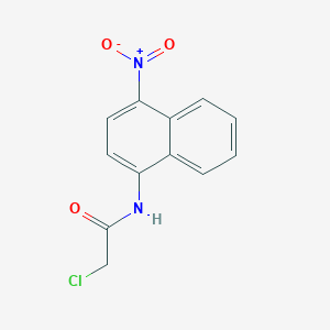molecular formula C12H9ClN2O3 B11853238 2-Chloro-N-(4-nitronaphthalen-1-yl)acetamide CAS No. 86831-00-7