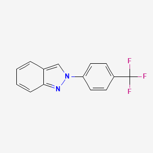 molecular formula C14H9F3N2 B11853278 2-(4-(Trifluoromethyl)phenyl)-2H-indazole 