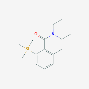 molecular formula C15H25NOSi B11853298 n,n-Diethyl-2-methyl-6-(trimethylsilyl)benzamide CAS No. 85370-65-6