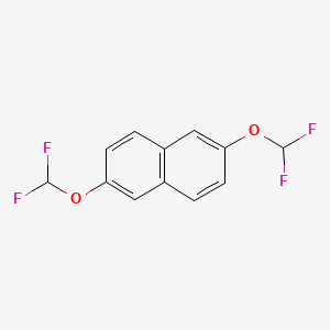 molecular formula C12H8F4O2 B11853347 2,6-Bis(difluoromethoxy)naphthalene 