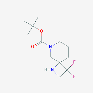 molecular formula C12H20F2N2O2 B11853350 Tert-butyl 3,3-difluoro-1,6-diazaspiro[3.5]nonane-6-carboxylate 