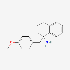 molecular formula C18H21NO B11853574 N-(4-Methoxybenzyl)-1,2,3,4-tetrahydronaphthalen-1-amine 