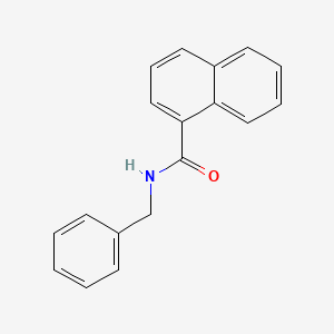 molecular formula C18H15NO B11853633 N-benzylnaphthalene-1-carboxamide CAS No. 27466-85-9