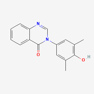 molecular formula C16H14N2O2 B11853659 4(3H)-Quinazolinone, 3-(3,5-dimethyl-4-hydroxyphenyl)- CAS No. 27945-44-4