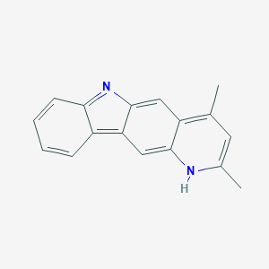 molecular formula C17H14N2 B118537 2,4-Dimethyl-6H-pyrido(3,2-b)carbazole CAS No. 155136-72-4