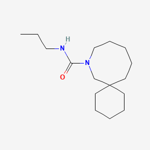 molecular formula C16H30N2O B11853932 N-Propyl-8-azaspiro[5.7]tridecane-8-carboxamide CAS No. 87943-76-8