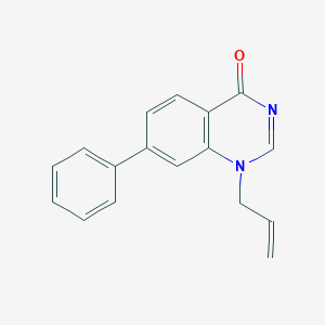 molecular formula C17H14N2O B11853936 1-Allyl-7-phenylquinazolin-4(1H)-one 