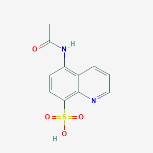 molecular formula C11H10N2O4S B11854020 5-Acetamidoquinoline-8-sulfonic acid CAS No. 855765-83-2