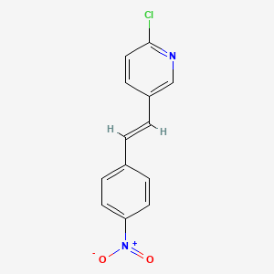 molecular formula C13H9ClN2O2 B11854027 (E)-2-chloro-5-(4-nitrostyryl)pyridine 