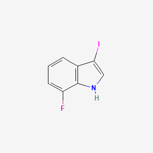 molecular formula C8H5FIN B11854273 7-Fluoro-3-iodo-1H-indole 