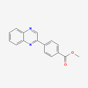 molecular formula C16H12N2O2 B11854307 Methyl 4-(quinoxalin-2-yl)benzoate CAS No. 922525-24-4