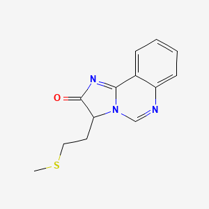 molecular formula C13H13N3OS B11854387 Imidazo[1,2-c]quinazolin-2(3H)-one, 3-[2-(methylthio)ethyl]- CAS No. 61381-34-8