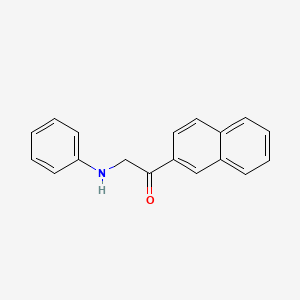 molecular formula C18H15NO B11854400 2-Anilino-1-(naphthalen-2-yl)ethan-1-one CAS No. 62244-84-2
