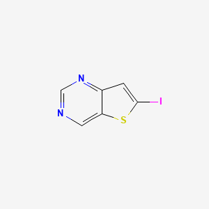 molecular formula C6H3IN2S B11854405 6-Iodothieno[3,2-d]pyrimidine 