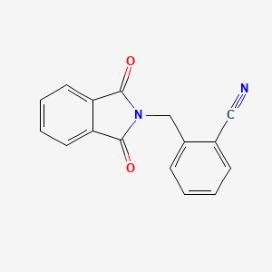 molecular formula C16H10N2O2 B11854520 2-Phthalimidomethyl-benzonitrile 