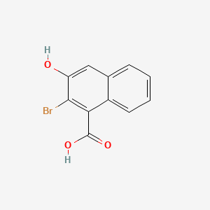 molecular formula C11H7BrO3 B11854528 2-Bromo-3-hydroxy-1-naphthoic acid CAS No. 95046-32-5