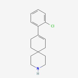 molecular formula C16H20ClN B11854585 9-(2-Chlorophenyl)-3-azaspiro[5.5]undec-8-ene CAS No. 918651-06-6