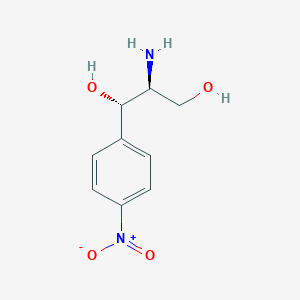 molecular formula C9H13N2O4+ B118546 (1S,2S)-(+)-2-Amino-1-(4-nitrophenyl)-1,3-propanediol CAS No. 2964-48-9