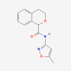 molecular formula C14H14N2O3 B11854621 N-(5-Methylisoxazol-3-yl)isochroman-1-carboxamide 