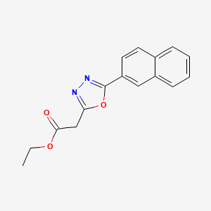 molecular formula C16H14N2O3 B1185467 Ethyl [5-(2-naphthyl)-1,3,4-oxadiazol-2-yl]acetate 