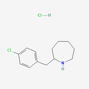 molecular formula C13H19Cl2N B11854673 2-(4-Chlorobenzyl)azepane hydrochloride 