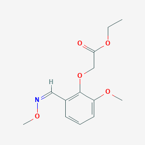 molecular formula C13H17NO5 B11854786 ethyl 2-[2-methoxy-6-[(Z)-methoxyiminomethyl]phenoxy]acetate 
