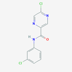 molecular formula C11H7Cl2N3O B11854816 5-chloro-N-(3-chlorophenyl)pyrazine-2-carboxamide 