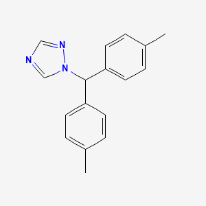 molecular formula C17H17N3 B11854924 1-(di-p-tolylmethyl)-1H-1,2,4-triazole 