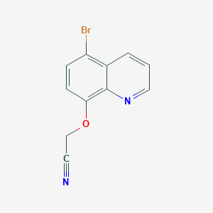molecular formula C11H7BrN2O B11854929 [(5-Bromoquinolin-8-yl)oxy]acetonitrile CAS No. 88757-42-0