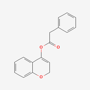 molecular formula C17H14O3 B11855000 2H-Chromen-4-yl 2-phenylacetate 