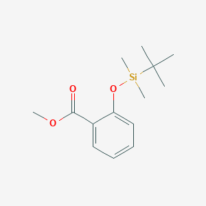 molecular formula C14H22O3Si B11855004 Benzoic acid, 2-[[(1,1-dimethylethyl)dimethylsilyl]oxy]-, methyl ester CAS No. 69404-96-2