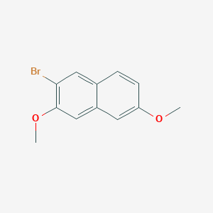 molecular formula C12H11BrO2 B11855016 2-Bromo-3,6-dimethoxynaphthalene 