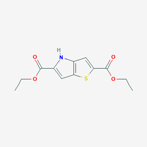 molecular formula C12H13NO4S B11855026 Diethyl 4H-thieno[3,2-b]pyrrole-2,5-dicarboxylate 