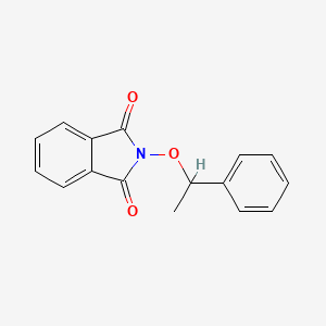 molecular formula C16H13NO3 B11855056 2-(1-Phenylethoxy)isoindoline-1,3-dione 