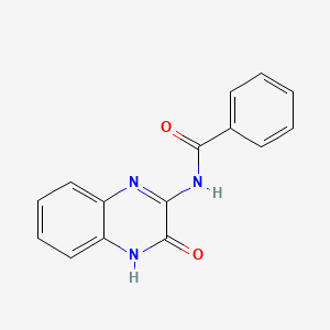molecular formula C15H11N3O2 B11855191 N-(3-Oxo-3,4-dihydroquinoxalin-2-yl)benzamide CAS No. 62758-32-1