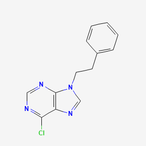molecular formula C13H11ClN4 B11855210 6-Chloro-9-(2-phenylethyl)-9h-purine CAS No. 16833-25-3