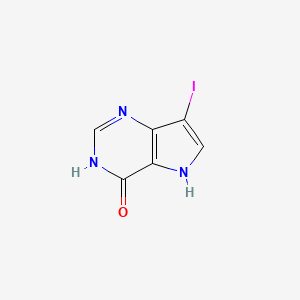 molecular formula C6H4IN3O B11855228 7-Iodo-1H-pyrrolo[3,2-d]pyrimidin-4(5H)-one CAS No. 1239602-17-5
