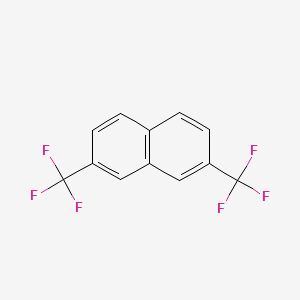 molecular formula C12H6F6 B11855276 2,7-Bis(trifluoromethyl)naphthalene 