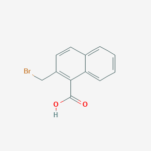 molecular formula C12H9BrO2 B11855286 2-(Bromomethyl)naphthalene-1-carboxylic acid 