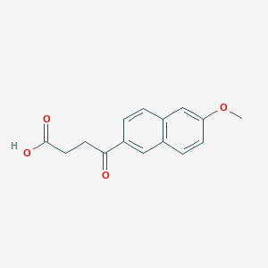 molecular formula C15H14O4 B11855322 4-(6-Methoxynaphthalen-2-yl)-4-oxobutanoic acid CAS No. 6342-90-1