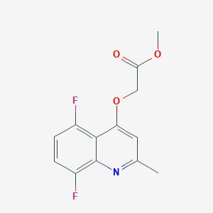 molecular formula C13H11F2NO3 B11855402 Methyl 2-((5,8-difluoro-2-methylquinolin-4-yl)oxy)acetate 