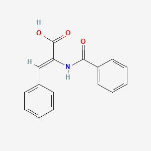 molecular formula C16H13NO3 B11855406 (Z)-2-Benzamido-3-phenylacrylic acid 