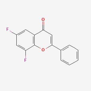 molecular formula C15H8F2O2 B11855422 6,8-difluoro-2-phenyl-4H-chromen-4-one CAS No. 70460-20-7