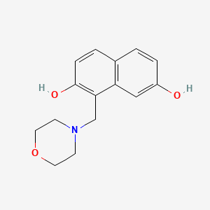 molecular formula C15H17NO3 B11855521 1-Morpholinomethylnaphthalene-2,7-diol CAS No. 81653-20-5