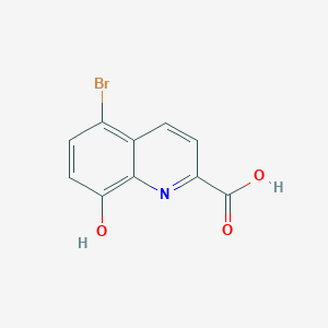 molecular formula C10H6BrNO3 B11855645 5-Bromo-8-hydroxyquinoline-2-carboxylic acid 