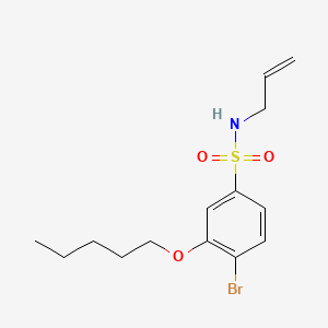 molecular formula C14H20BrNO3S B1185572 N-allyl-4-bromo-3-(pentyloxy)benzenesulfonamide 